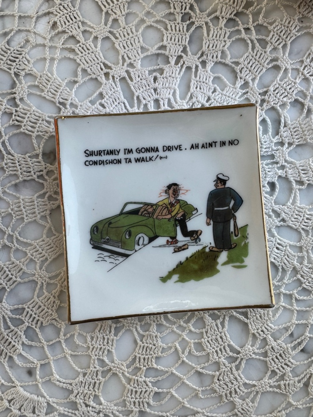 Vintage Novelty Trinket Dish